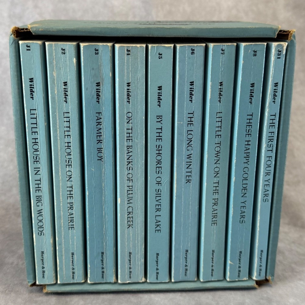 Harper & Row Little House Books Box Set 9 Books Blue Paperback Garth Williams
